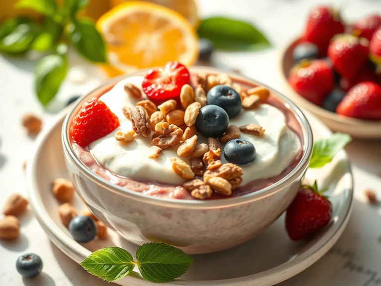 High-protein foods including eggs, fish, and legumes